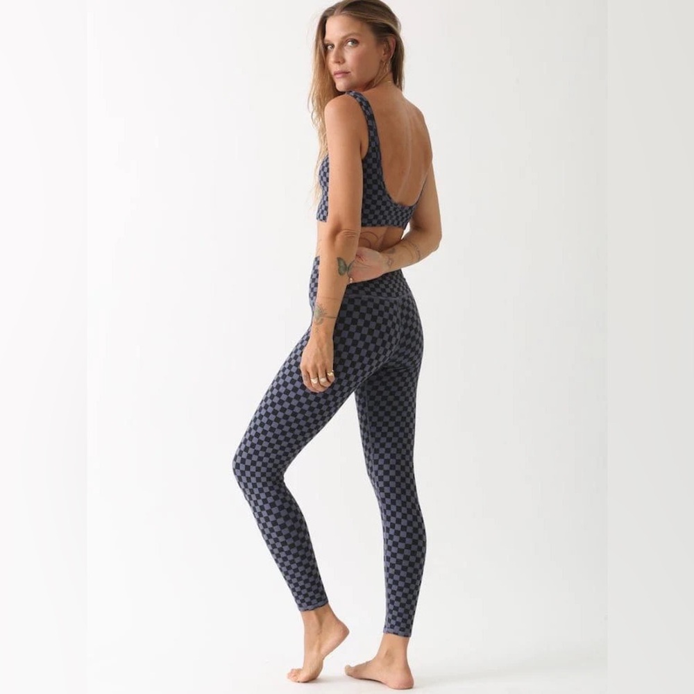Electric and Rose Sunset Checkered Legging